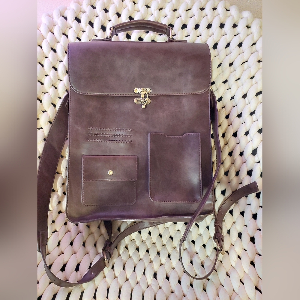 Dark Brown Laptop Messenger Bag